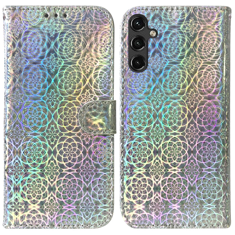 For Samsung Galaxy A14 5G Colorful Magnetic Buckle Leather Phone Case