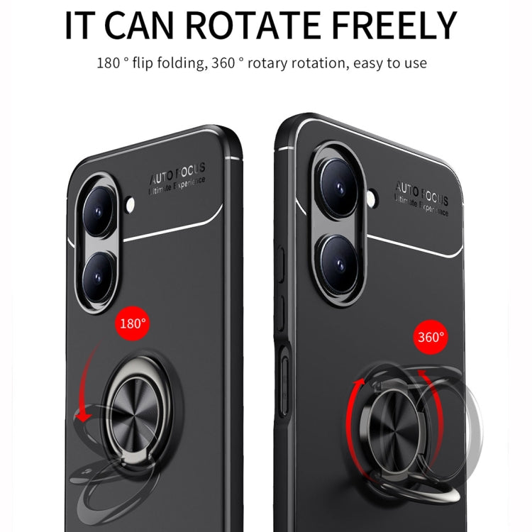 For Realme C33 Metal Ring Holder TPU Phone Case