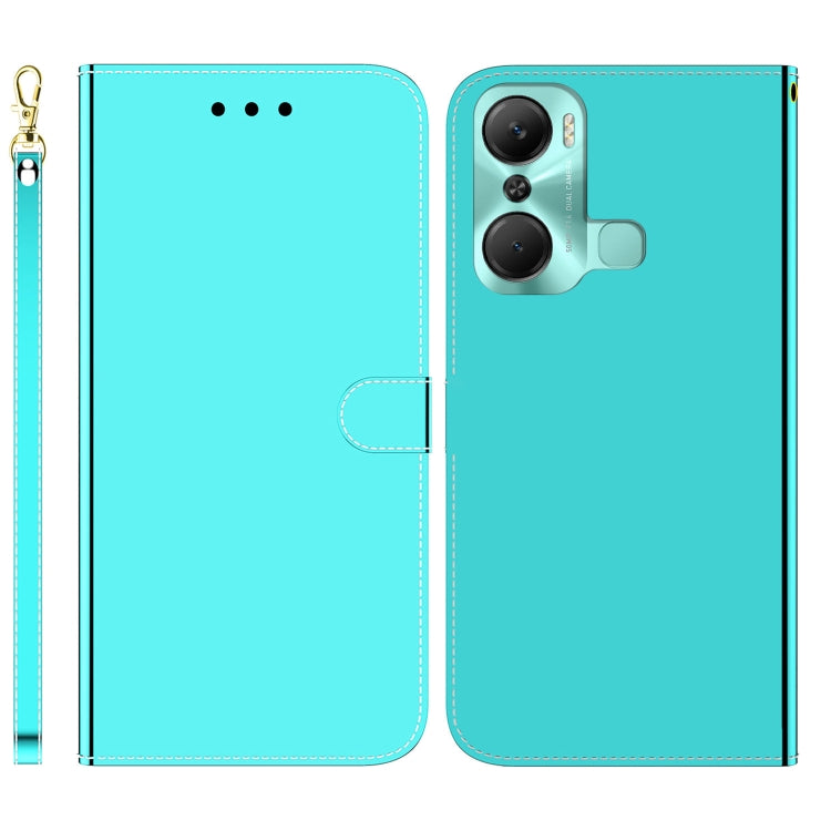 For Infinix Hot 12 Pro Imitated Mirror Surface Leather Phone Case
