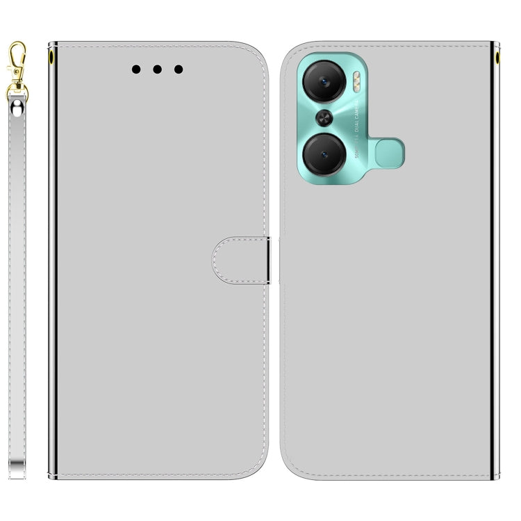 For Infinix Hot 12 Pro Imitated Mirror Surface Leather Phone Case