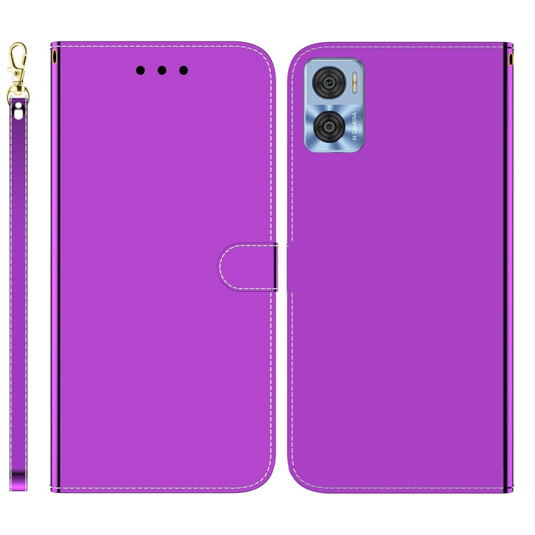 For Motorola Moto E22/E22i Imitated Mirror Surface Leather Phone Case