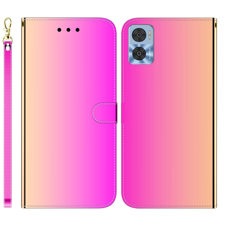 For Motorola Moto E22/E22i Imitated Mirror Surface Leather Phone Case