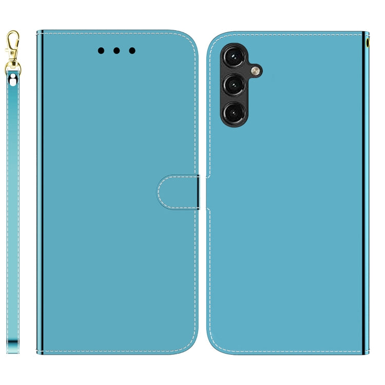 For Samsung Galaxy A14 5G Imitated Mirror Surface Leather Phone Case