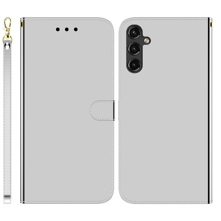 For Samsung Galaxy A14 5G Imitated Mirror Surface Leather Phone Case