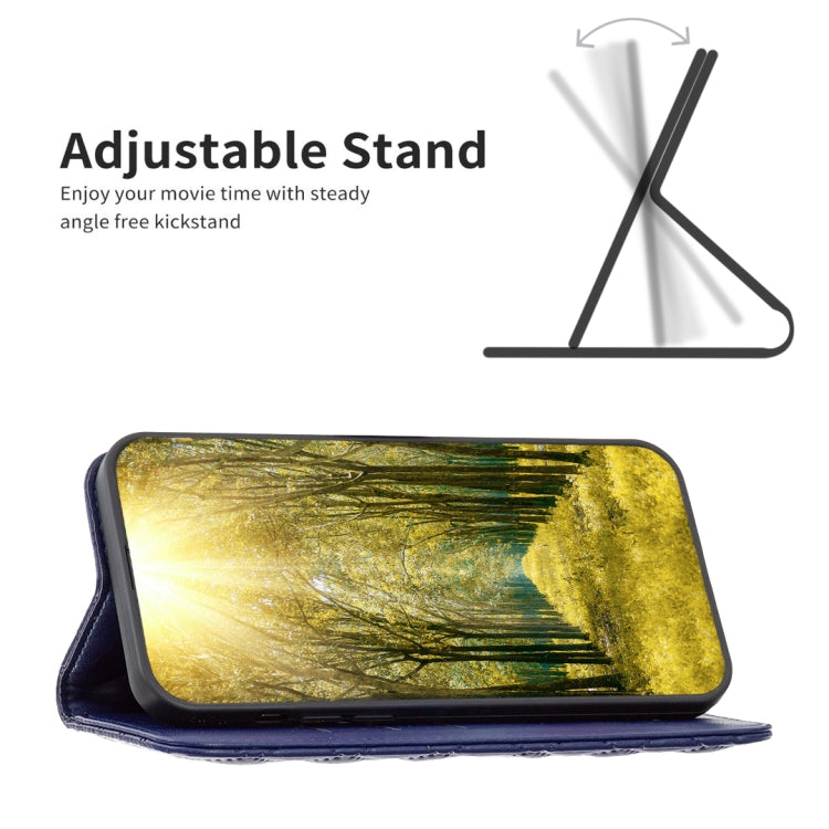 For iPhone 14 Plus Diamond Lattice Magnetic Leather Flip Phone Case