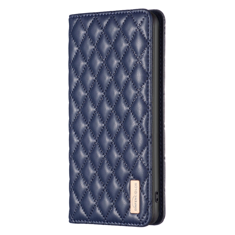 For iPhone 12 Pro Max Diamond Lattice Magnetic Leather Flip Phone Case