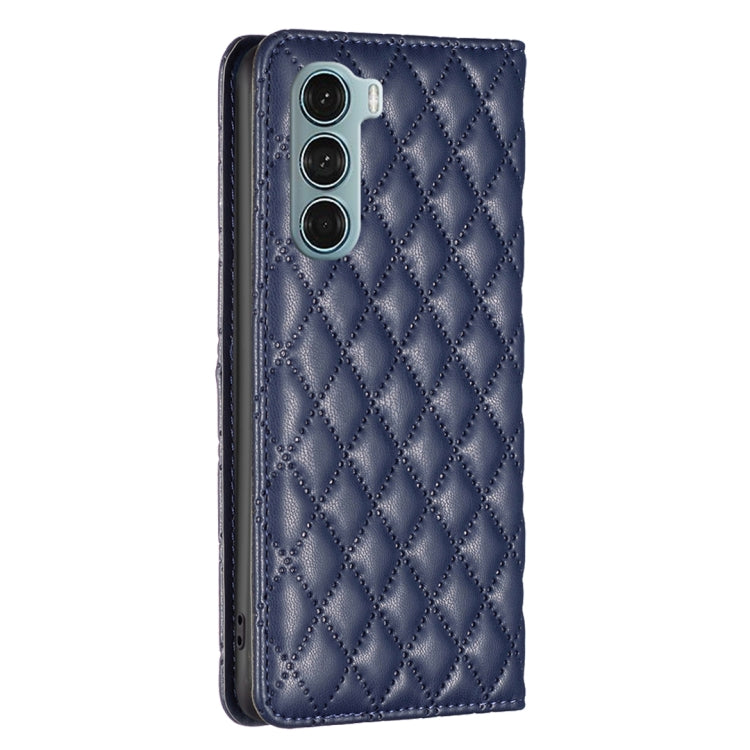 For Motorola Moto G200 5G / Edge S30 5G Diamond Lattice Magnetic Leather Flip Phone Case