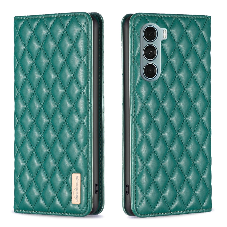 For Motorola Moto G200 5G / Edge S30 5G Diamond Lattice Magnetic Leather Flip Phone Case