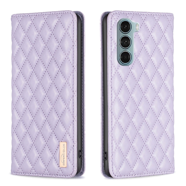 For Motorola Moto G200 5G / Edge S30 5G Diamond Lattice Magnetic Leather Flip Phone Case
