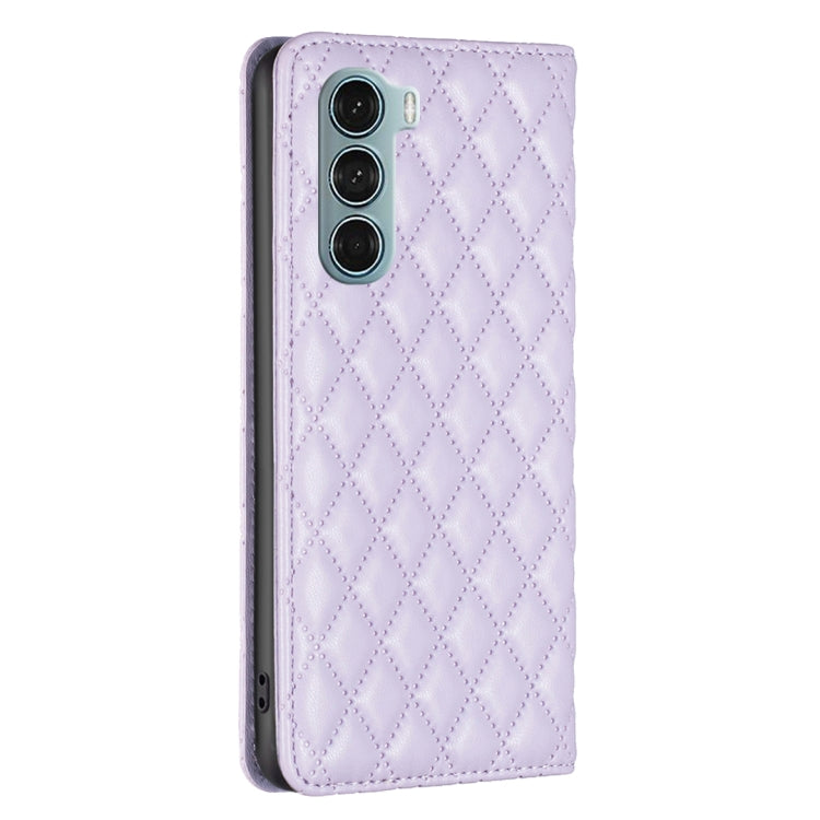 For Motorola Moto G200 5G / Edge S30 5G Diamond Lattice Magnetic Leather Flip Phone Case