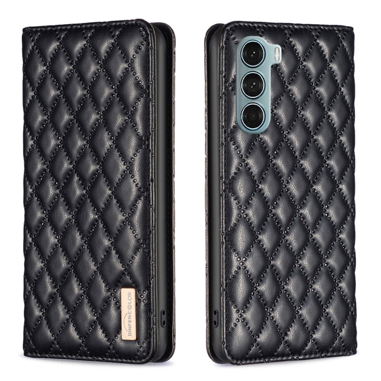 For Motorola Moto G200 5G / Edge S30 5G Diamond Lattice Magnetic Leather Flip Phone Case