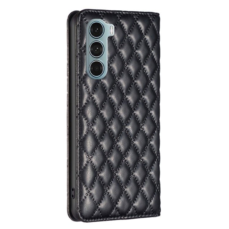 For Motorola Moto G200 5G / Edge S30 5G Diamond Lattice Magnetic Leather Flip Phone Case