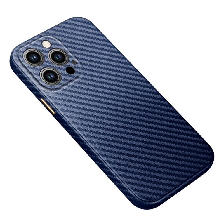 For iPhone 14 Pro Max R-JUST Carbon Fiber Texture Kevlar Phone Case