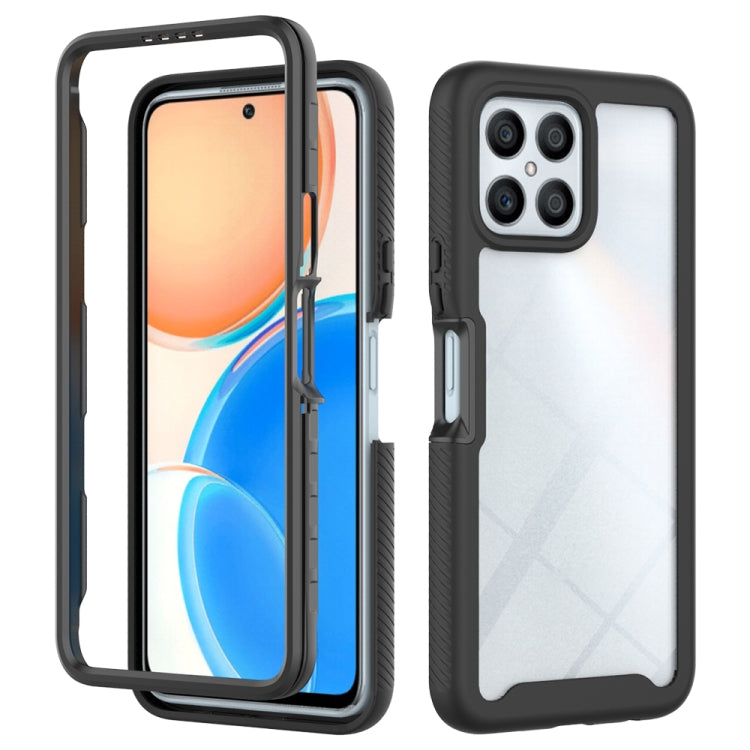 For Honor X8 4G Starry Sky Solid Color Shockproof TPU Clear PC Phone Case