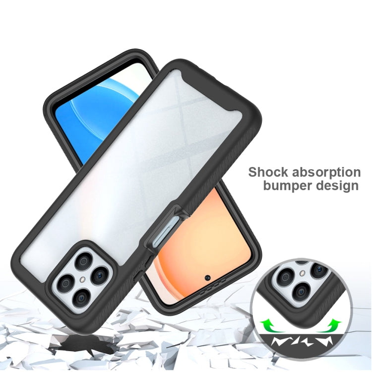 For Honor X8 4G Starry Sky Solid Color Shockproof TPU Clear PC Phone Case