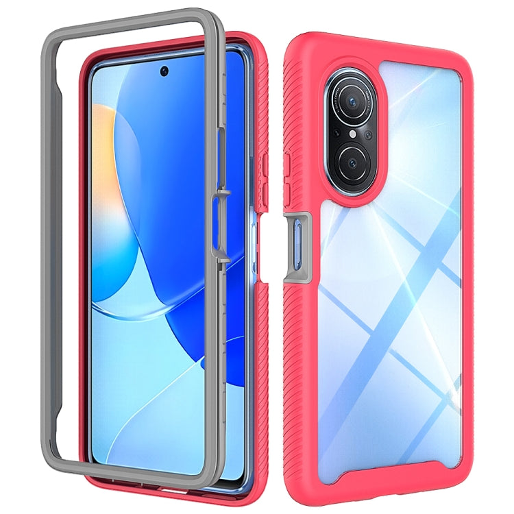 For Huawei Nova 9 SE Starry Sky Solid Color Shockproof TPU Clear PC Phone Case