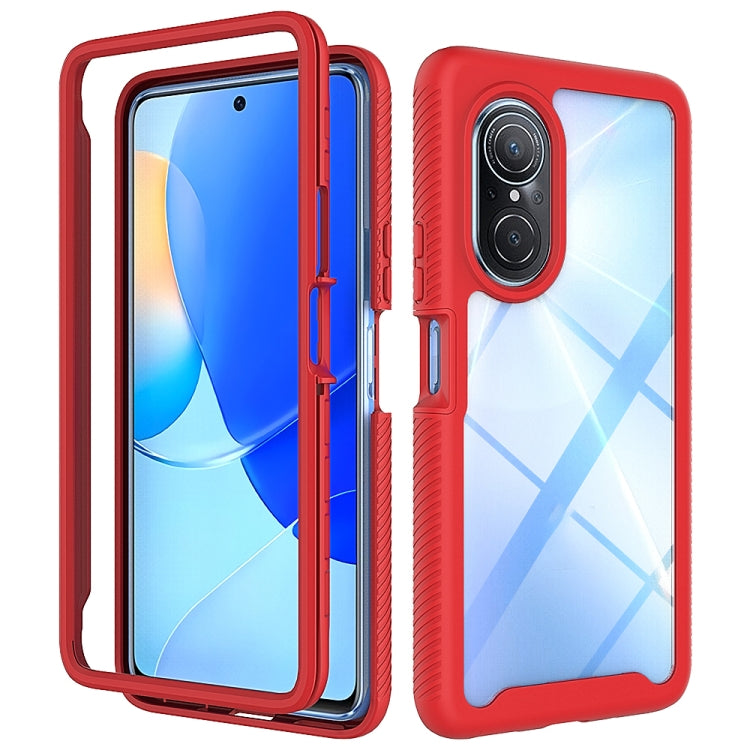 For Huawei Nova 9 SE Starry Sky Solid Color Shockproof TPU Clear PC Phone Case