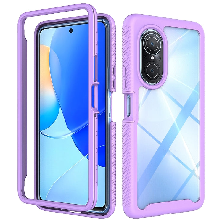 For Huawei Nova 9 SE Starry Sky Solid Color Shockproof TPU Clear PC Phone Case