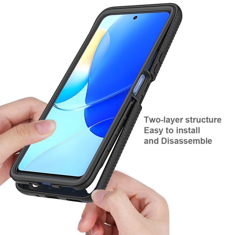 For Huawei Nova 9 SE Starry Sky Solid Color Shockproof TPU Clear PC Phone Case
