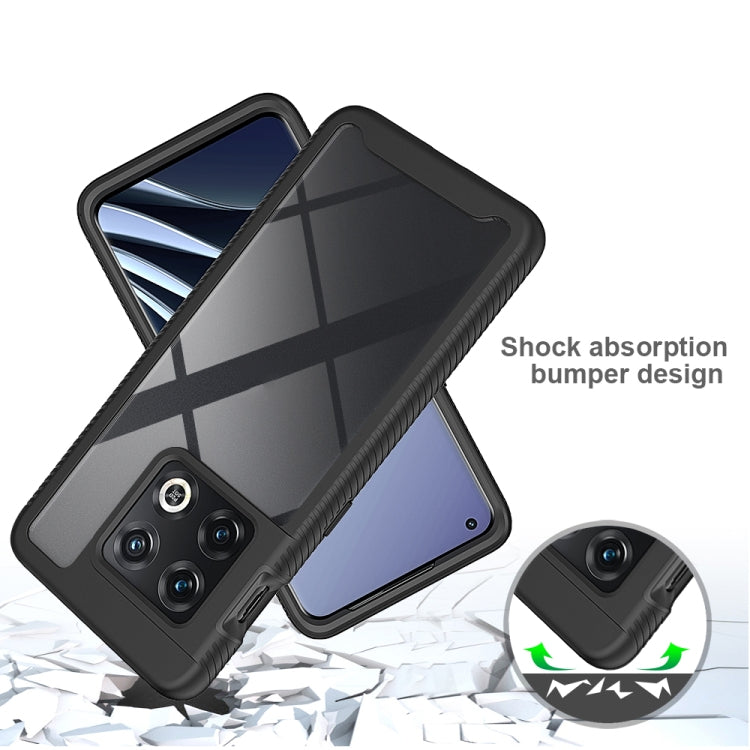 For OnePlus 10 Pro Starry Sky Solid Color Shockproof TPU Clear PC Phone Case