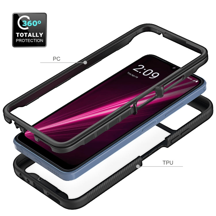 For T-Moblie Revvl 6 5G Starry Sky Solid Color Shockproof TPU Clear PC Phone Case