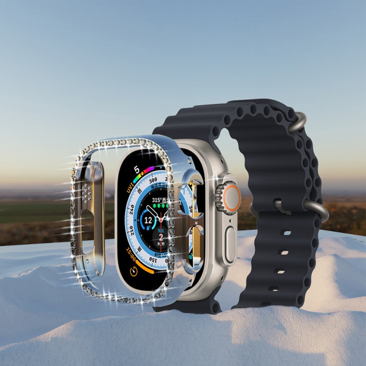 For Apple Watch Ultra 49mm Diamond Hollow PC Watch Case