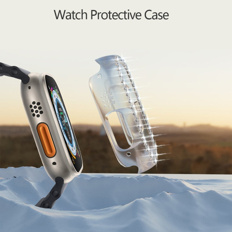 For Apple Watch Ultra 49mm Diamond Hollow PC Watch Case