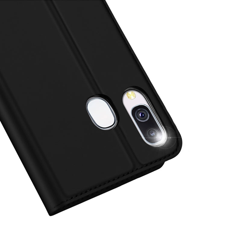 For Samsung Galaxy A40 DUX DUCIS Skin Pro Series Flip Leather Phone Case