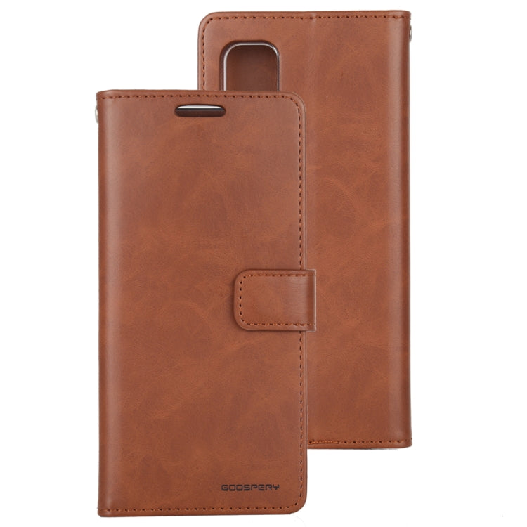 For Galaxy S20 Ultra GOOSPERY BLUE MOON DIARY Crazy Horse Texture Horizontal Flip Leather Case With Bracket & Card Slot & Wallet