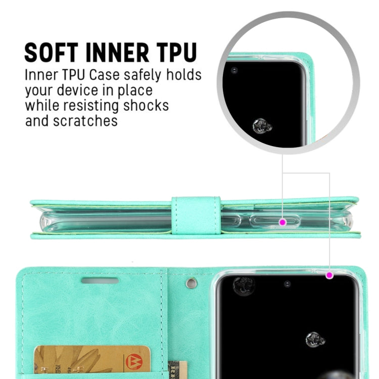For Galaxy S20 Ultra GOOSPERY BLUE MOON DIARY Crazy Horse Texture Horizontal Flip Leather Case With Bracket & Card Slot & Wallet