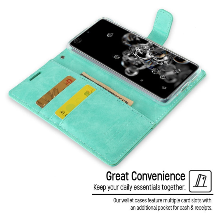 For Galaxy S20 Ultra GOOSPERY BLUE MOON DIARY Crazy Horse Texture Horizontal Flip Leather Case With Bracket & Card Slot & Wallet