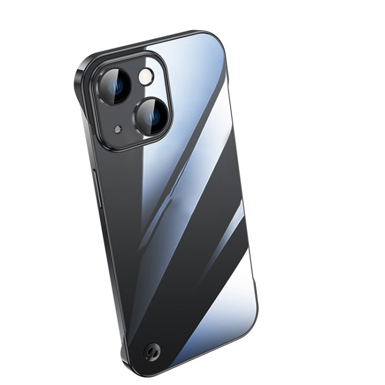 For iPhone 14 Electroplating Frameless Clear PC Phone Case