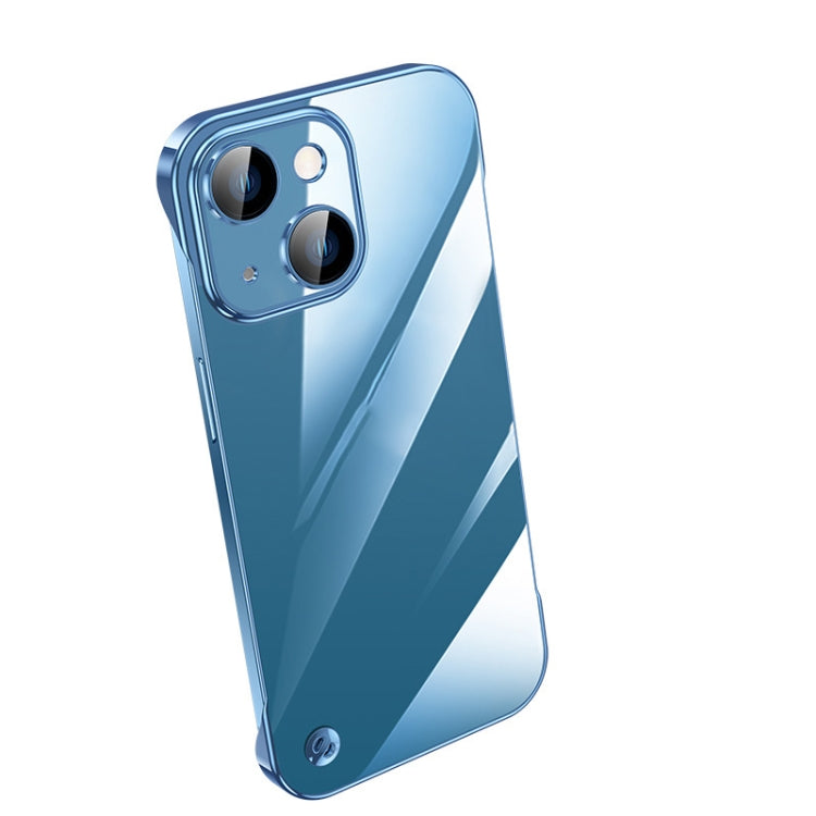 For iPhone 14 Electroplating Frameless Clear PC Phone Case
