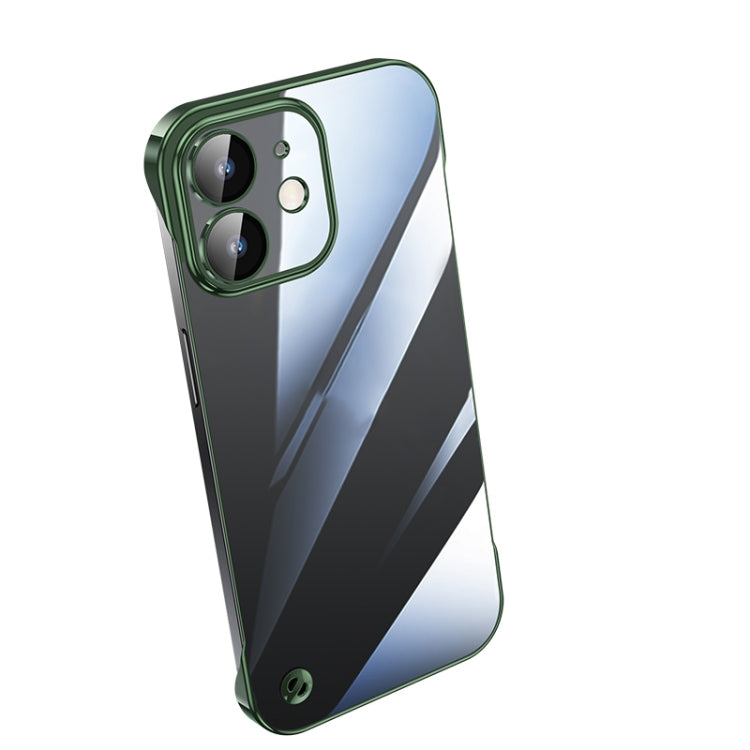 For iPhone 12 mini Electroplating Frameless Clear PC Phone Case