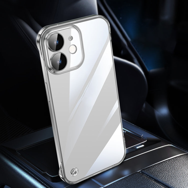 For iPhone 12 mini Electroplating Frameless Clear PC Phone Case