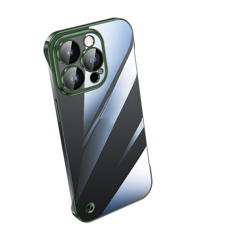 For iPhone 12 Pro Electroplating Frameless Clear PC Phone Case