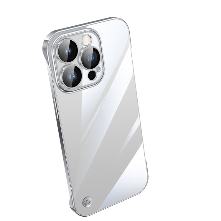 For iPhone 12 Pro Electroplating Frameless Clear PC Phone Case