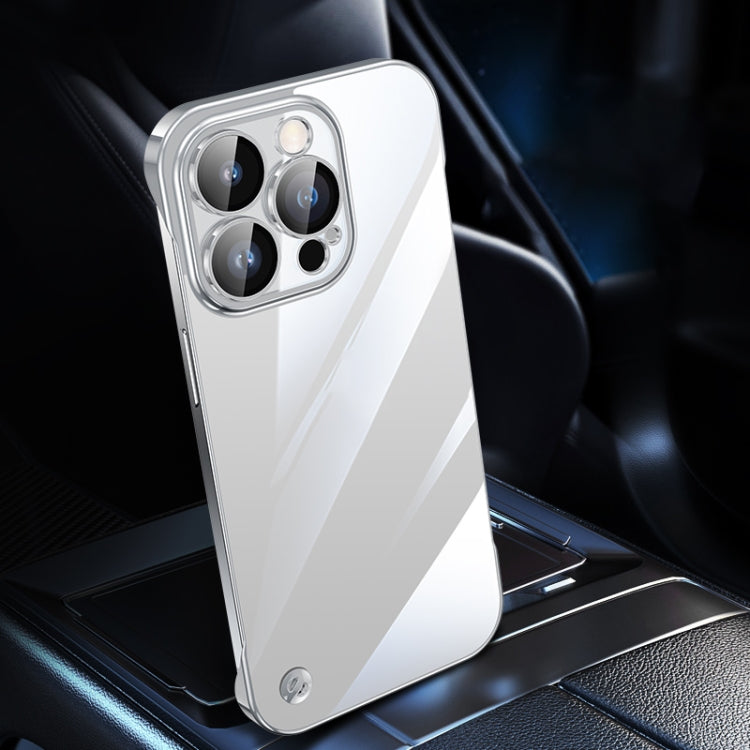 For iPhone 12 Pro Electroplating Frameless Clear PC Phone Case