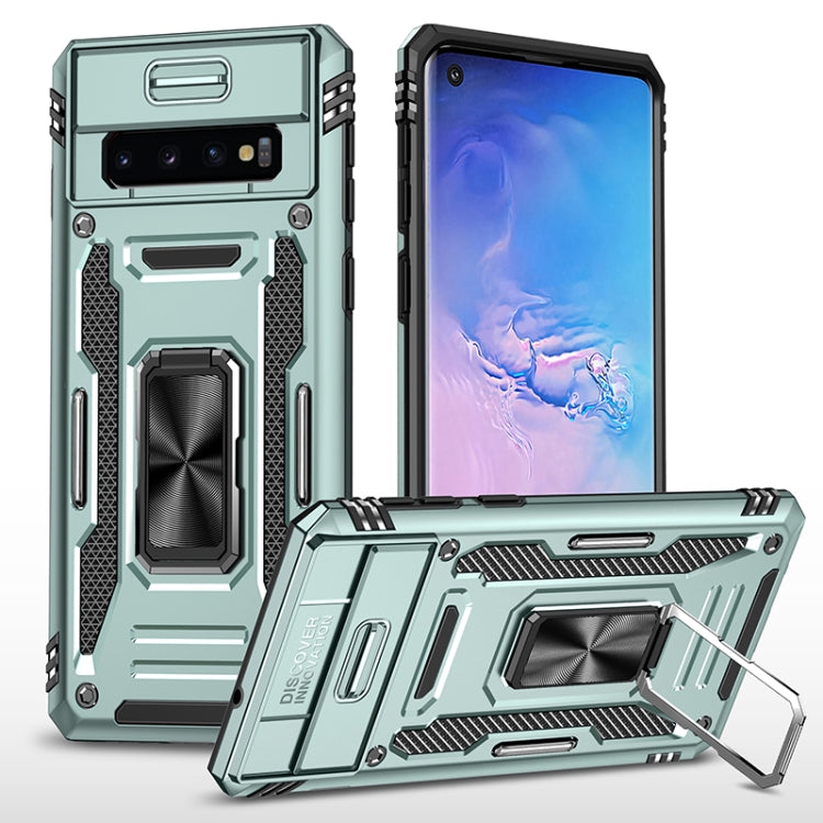 For Samsung Galaxy S10 Armor PC + TPU Camera Shield Phone Case