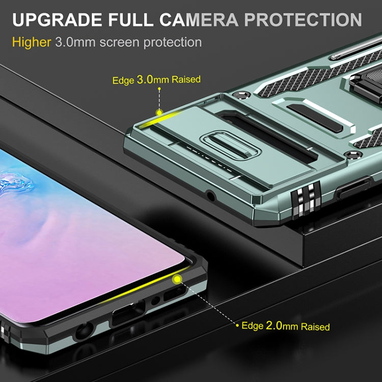 For Samsung Galaxy S10 Armor PC + TPU Camera Shield Phone Case