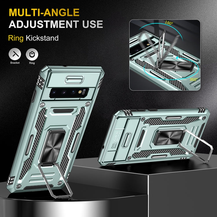 For Samsung Galaxy S10 Armor PC + TPU Camera Shield Phone Case