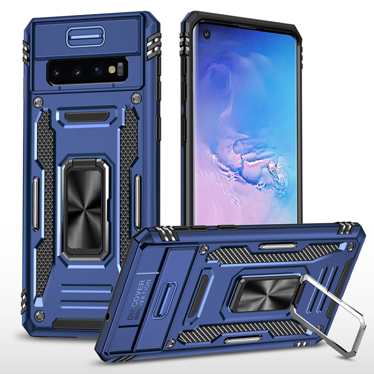 For Samsung Galaxy S10 Armor PC + TPU Camera Shield Phone Case