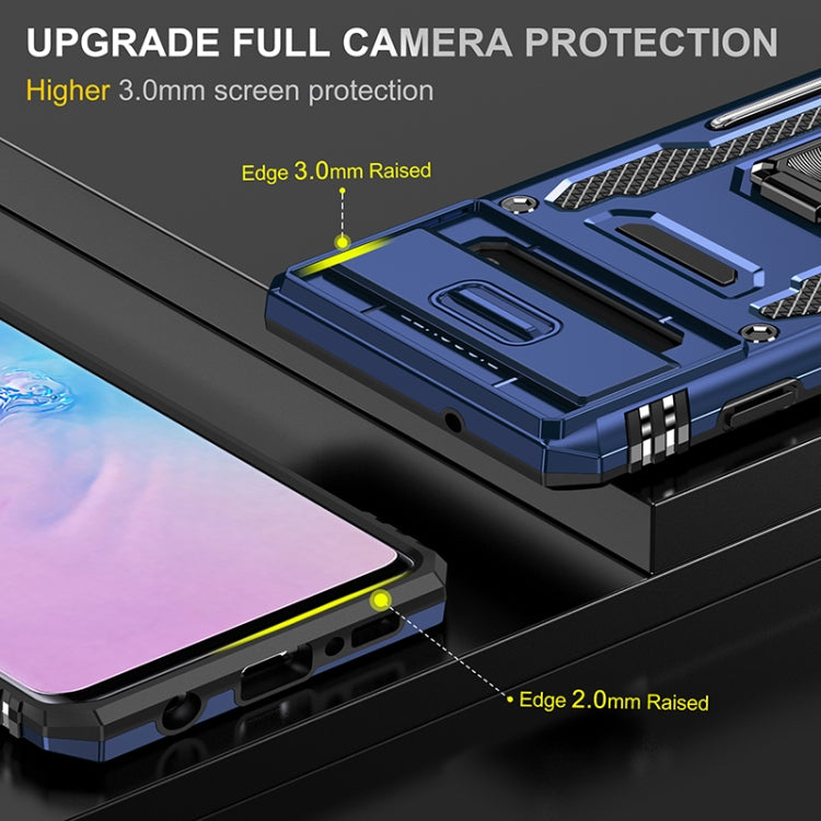 For Samsung Galaxy S10 Armor PC + TPU Camera Shield Phone Case