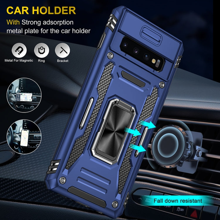 For Samsung Galaxy S10 Armor PC + TPU Camera Shield Phone Case