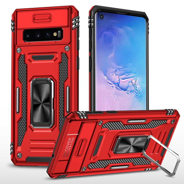 For Samsung Galaxy S10 Armor PC + TPU Camera Shield Phone Case