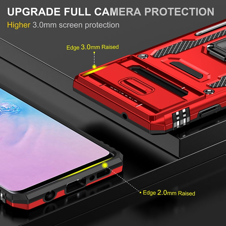 For Samsung Galaxy S10 Armor PC + TPU Camera Shield Phone Case