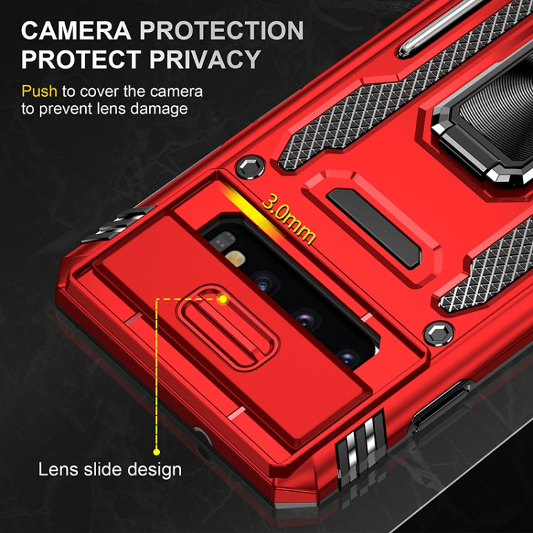For Samsung Galaxy S10 Armor PC + TPU Camera Shield Phone Case