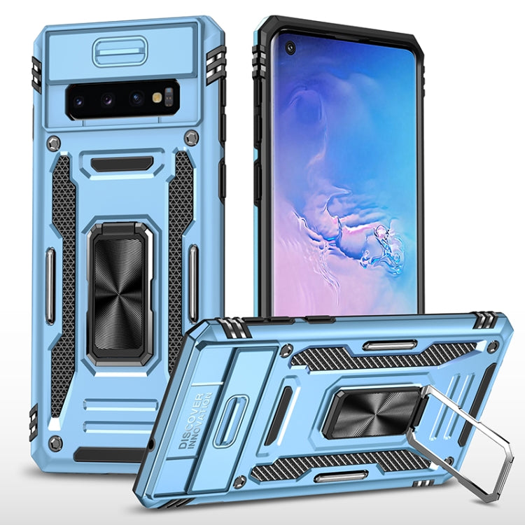 For Samsung Galaxy S10 Armor PC + TPU Camera Shield Phone Case