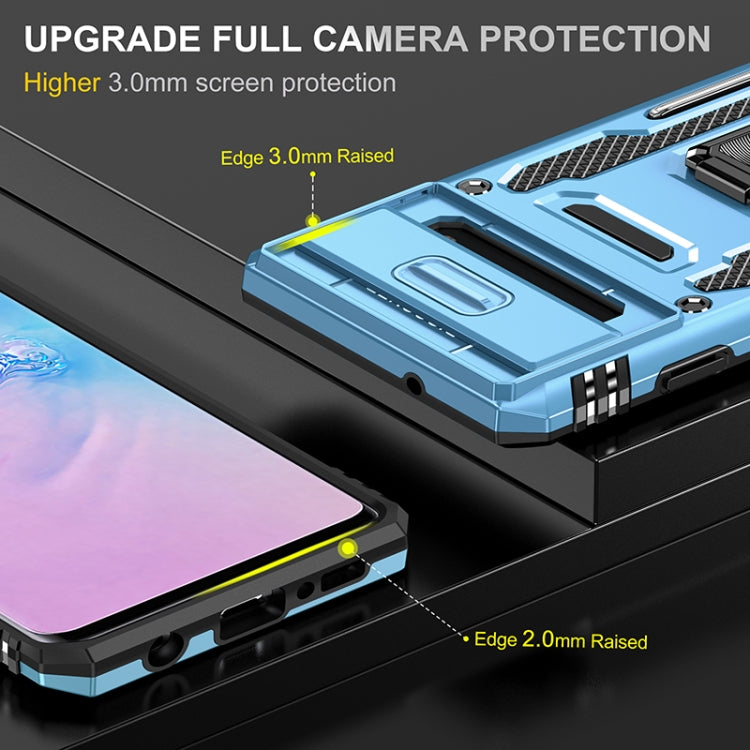 For Samsung Galaxy S10 Armor PC + TPU Camera Shield Phone Case