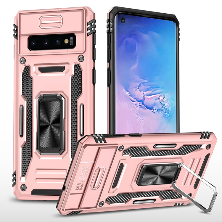 For Samsung Galaxy S10 Armor PC + TPU Camera Shield Phone Case